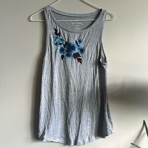 Embroidered tank